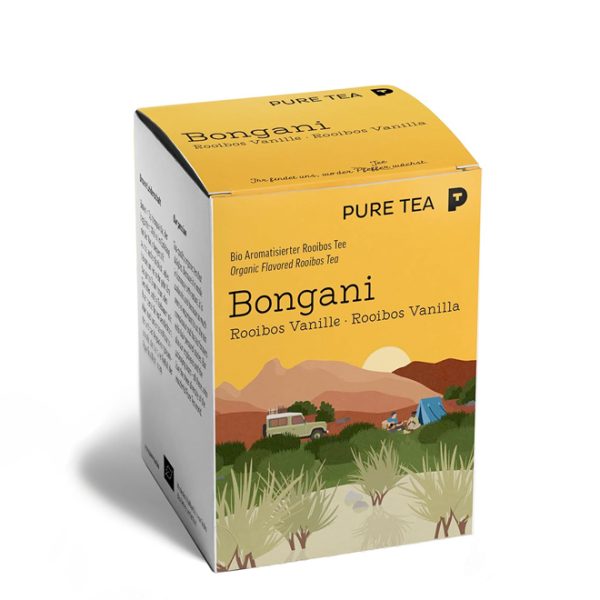 Hochwertiger Bio Bongani Rooibos Vanille Tee